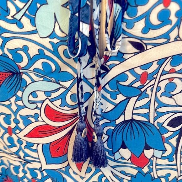 Johnny Was Blue Pattern Tunic/Dress Size Small - Picture 8 of 13